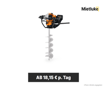 Benzin-Erdbohrer (Einmann) mieten - ab 18,15 € pro Tag