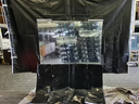 stabile 3x3 Seitenwand mit Fenster schwarz
