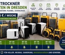 25,- EUR / Woche Bautrockner mieten