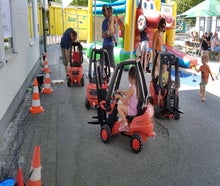 Kinder Gabelstaplerparcours