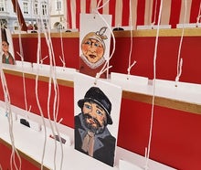 Nostalgie Spiel Strippenzieher -Fadenspiel, Jahrmarkt Spiele, Kinderspiele