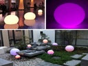 LED Kugel Sphere akkubetrieben Outdoor Lounge Möbel mieten Licht Effekt Fernbedienung Sonne - Galerie - Bild 1