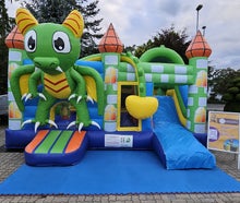 Hüpfburg Drache / Aloha / Banana Monkey / Fußball 5x5,6m mieten /leihen