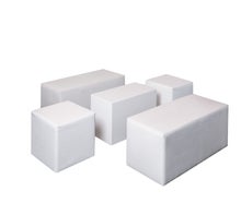 Loungekombination, Loungewürfel, Loungetisch White Lounge Weiß