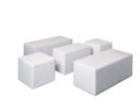 Loungekombination, Loungewürfel, Loungetisch White Lounge Weiß