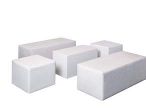 Loungekombination, Loungewürfel, Loungetisch White Lounge Weiß