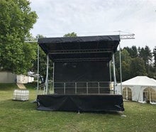 Mobile Bühne 6m x 4,6m / Weihnachtsmarktbühne / Stadtfestbühne / Vereinsbühne / Hängerbühne  /smartstage 27 / die beliebteste Bühne in der Kompaktklasse / Bühnenanhänger / Trailerbühne / Stagemobil /
