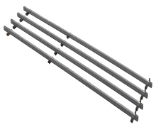 Stahl,- Aluminium Unterbau für 1x 0,5 x 5m Holzbodenelement mieten