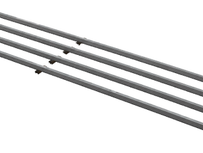 Stahl,- Aluminium Unterbau für 1x 0,5 x 5m Holzbodenelement mieten