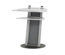 Rednerpult / Stehpult, silber / anthrazit, höhenverstellbar
