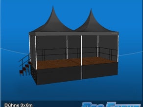Bühne 3x6m