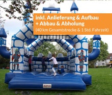 Hüpfburg Schloss, mit Dach (inkl. Anlieferung im Umkreis)
