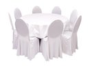 Set Banketttisch 150 cm rund inkl. 8x Bankettstuhl - Galerie - Bild 1