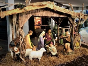 Weihnachten, Krippe lebensgroß - Weihnachtskrippe - Weihnachtsdekoration