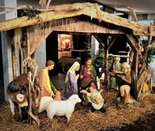 Weihnachten, Krippe lebensgroß - Weihnachtskrippe - Weihnachtsdekoration