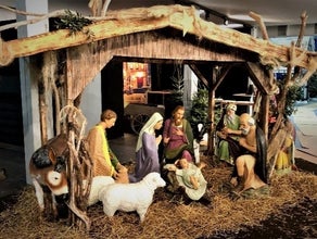 Weihnachten, Krippe lebensgroß - Weihnachtskrippe - Weihnachtsdekoration