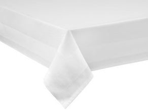 Tischdecke weiß Damast 1,30m x 2,20m