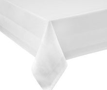 Tischdecke weiß Damast 1,30m x 2,20m