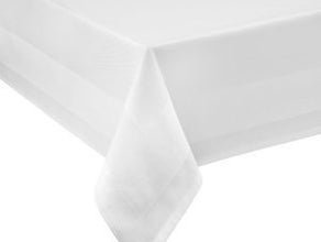 Tischdecke weiß Damast 1,30m x 2,20m