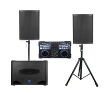 Party Ton  L Komplettset 2000W DJ Musikanlage, Partyanlage, Partyset, PA, Tonanlage, Box, optional mit Bluetooth (Aufpreis 10 Euro)