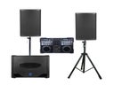 Party Ton  L Komplettset 2000W DJ Musikanlage, Partyanlage, Partyset, PA, Tonanlage, Box, optional mit Bluetooth (Aufpreis 10 Euro)