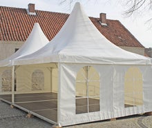 Partyzelt mieten 5x5 m | Pagodenzelt, Festzelt, Hochzeitszelt & Eventzelt mit Boden