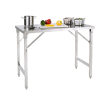 Arbeitstisch Edelstahl B 0,6m mieten – Miettisch, Eventtisch, Veranstaltungstisch, Partytisch