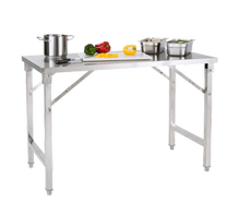 Arbeitstisch Edelstahl B 0,6m mieten – Miettisch, Eventtisch, Veranstaltungstisch, Partytisch
