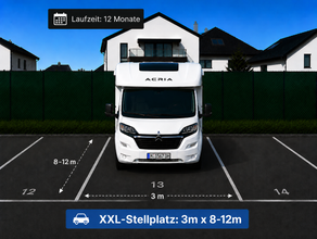 XXL  Wohnmobil Stellplatz, Wohnwagen Parkplatz überwacht