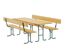 Bierzeltgarniturset 70cm mit Lehne Gala