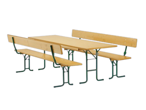Bierzeltgarniturset 50cm Lehne Gala