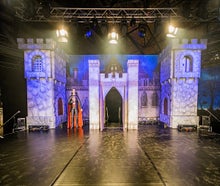 Dracula Schloß Kulisse, Halloween Dekoration, Grusel, Vampir, Halloween Party