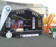 Bühnen 5x3 bis 8x6 m, Anhängerbühnen, Trailerbühne, Stagetrailer