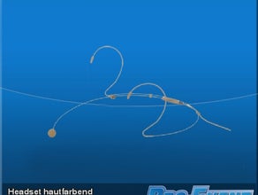 Headset hautfarbend