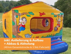 Hüpfburg Mini-Haus (inkl. Anlieferung u. Aufbau im Umkreis)