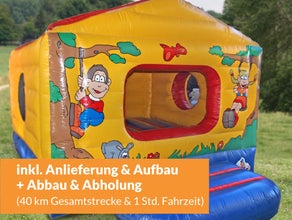 Hüpfburg Mini-Haus (inkl. Anlieferung u. Aufbau im Umkreis)