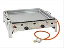 Edelstahlgasbräter / Gastrobräter / Gasbräter / Gasgrill 2-flammig