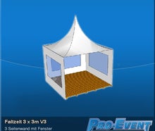 Faltzelt 3 x 3m V3
