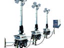 Flutlichtmast - Lichtmast - Lichtgiraffe - Notbeleuchtung X-Chain 4x160 Watt LED , Lichtpunkthöhe 7 Meter, Beleuchtungsfläche ca. 2600 qm², - Galerie - Bild 1