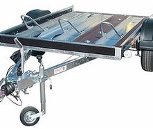 L Motorradanhänger für 3 Motorräder, gebremst 1,5 to.