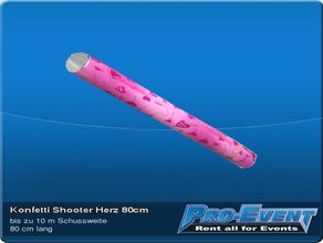 Konfetti Shooter Herz 80cm