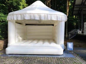 Hüpfburg Weiß "Hochzeit"