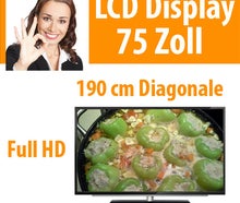 75" LCD Display Fernseher TV Monitor 1.920 x 1.080