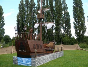 Piratenschiff, Schiff, Boot, Kogge,