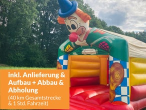 Hüpfburg Clown mit Dach (inkl. Anlieferung im Umkreis)