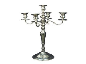 Silberleuchter 5-armig, 60 cm