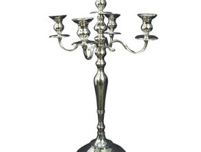 Silberleuchter 5-armig, 60 cm