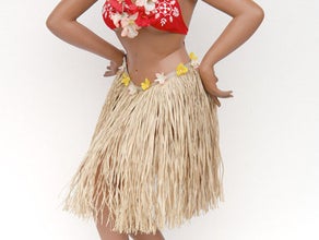 Hawaiianische Figur, Hawaii Girl, Tänzerin, Hula Hup