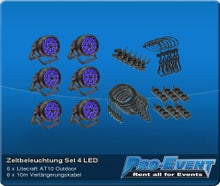 Zeltbeleuchtung Set 4 LED (je 6 Stück)