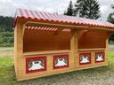 Verkaufshütte, Doppelbude z.B. für den Weihnachtsmarkt, Marktstand, Bude, Weihnachtsmarktbude, Verkaufsstand,Teststation, Testbude, Corona - Galerie - Bild 1